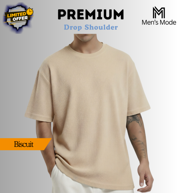 Premium Waffle Drop Shoulder