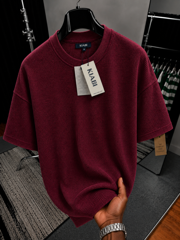 Premium Waffle Drop Shoulder
