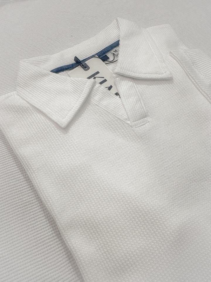 Premium Waffle Cuban Polo - Image 2