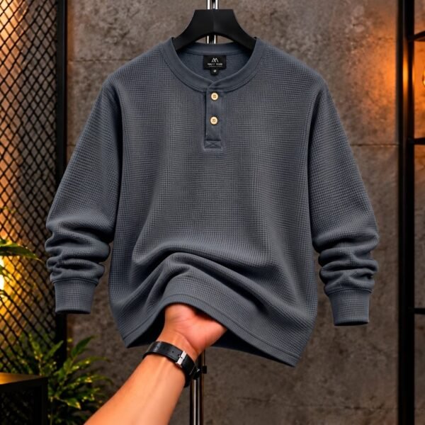 Premium Henley Full Sleeve T-Shirt