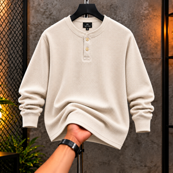 Premium Henley Full Sleeve T-Shirt