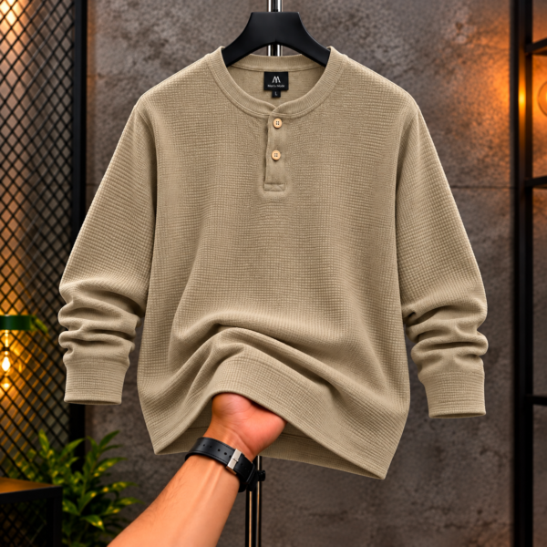 Premium Henley Full Sleeve T-Shirt