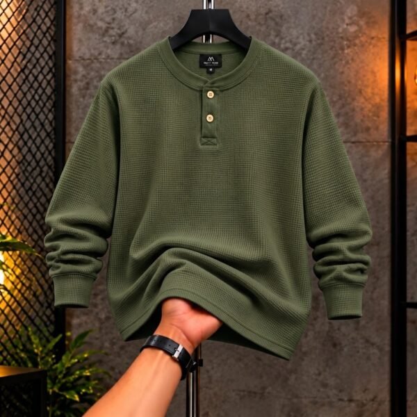 Premium Henley Full Sleeve T-Shirt