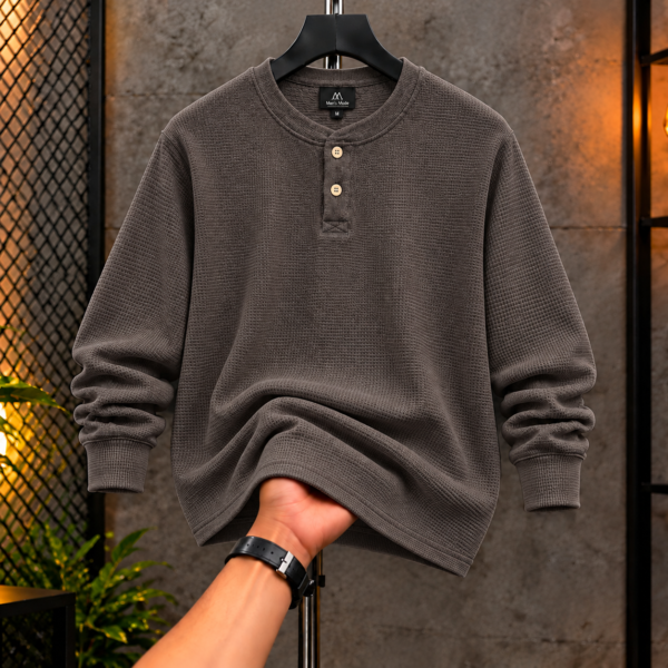 Premium Henley Full Sleeve T-Shirt