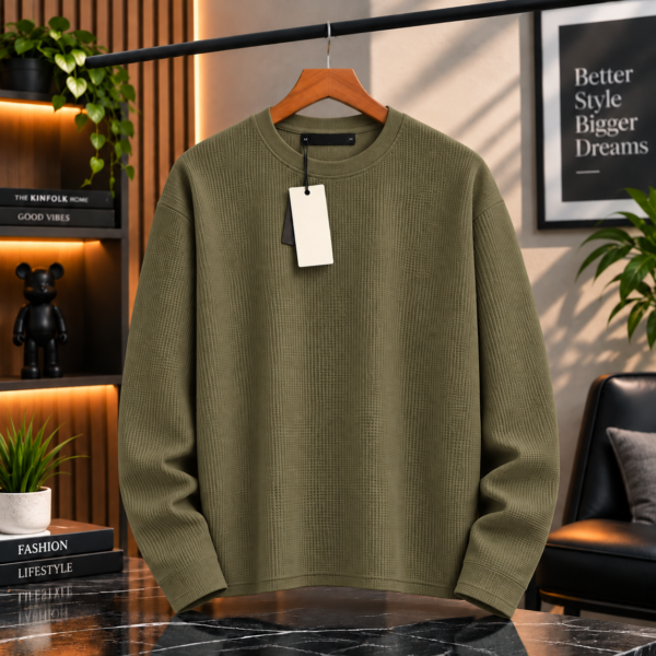 Premium Waffle Full Sleeve Tee